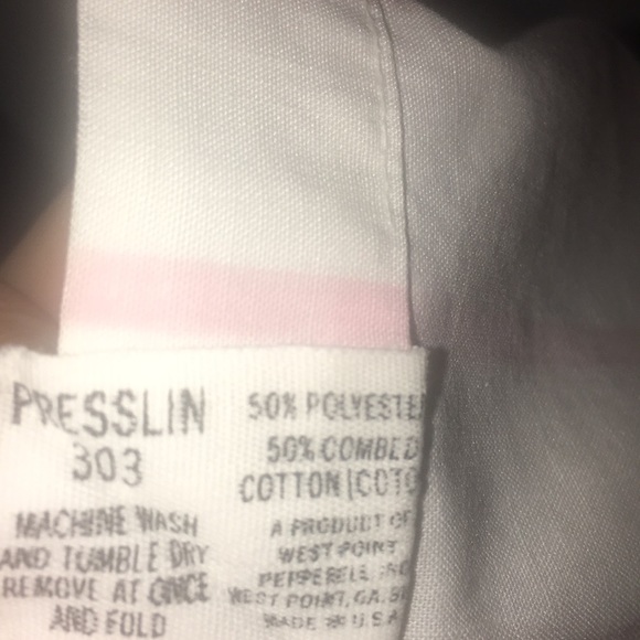 Pink & White Ruffle hem striped flat sheet - Picture 3 of 4